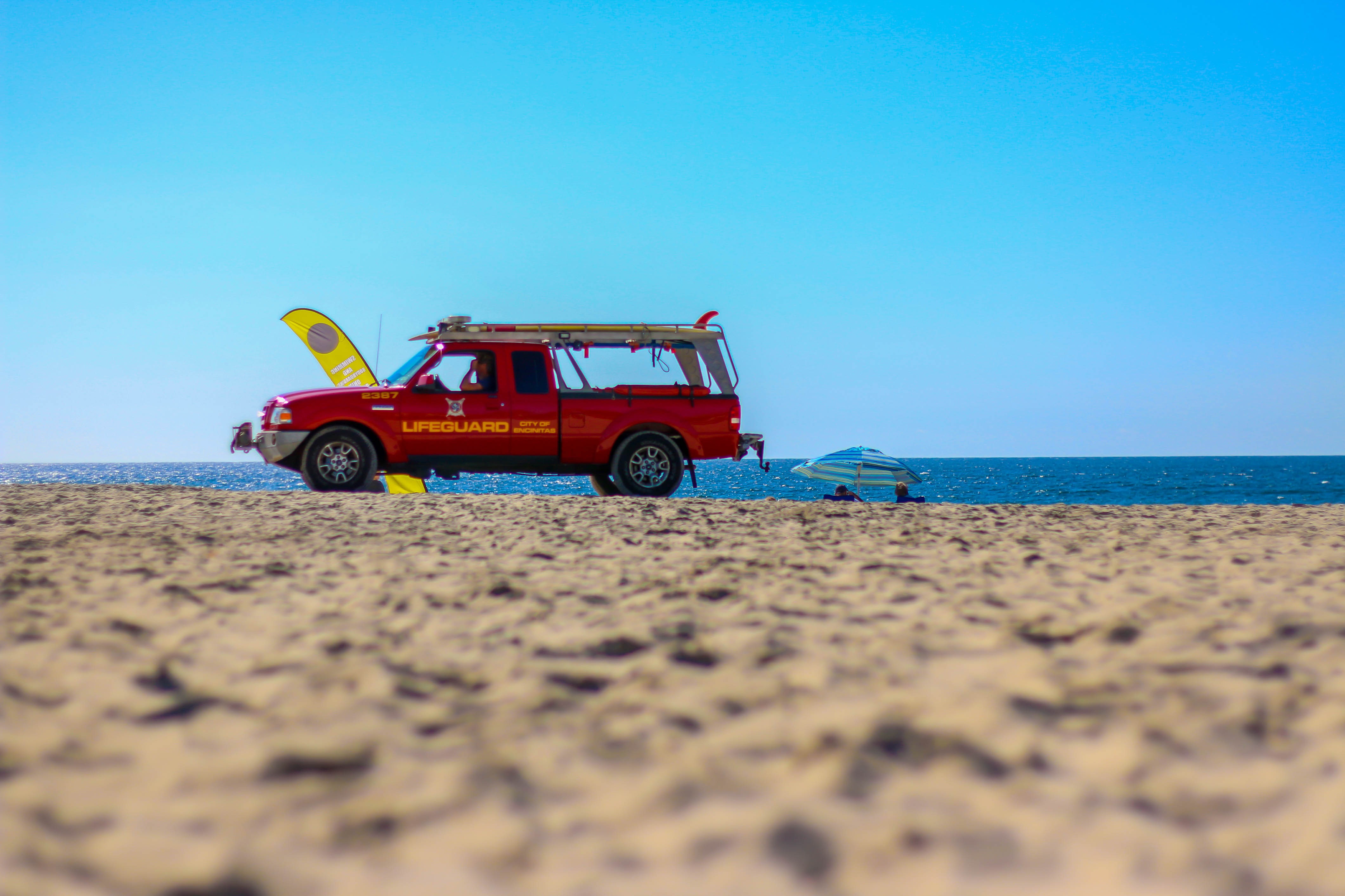 Lifeguard Truck on San Diego Beach